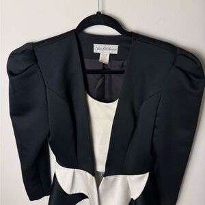 Cachet Black and Cream Blazer